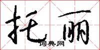 托丽怎么写好看