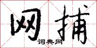 网捕怎么写好看