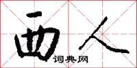 西人怎么写好看