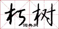 朽树怎么写好看