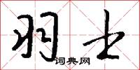 羽士怎么写好看