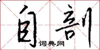 自剖怎么写好看