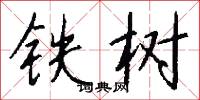 铁树怎么写好看