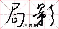 局影怎么写好看