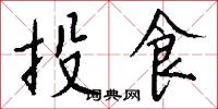投食怎么写好看