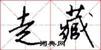 走藏怎么写好看