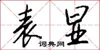 表显怎么写好看