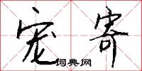 宠寄怎么写好看