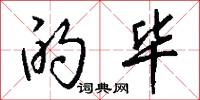 的毕怎么写好看