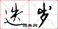 迭岁怎么写好看