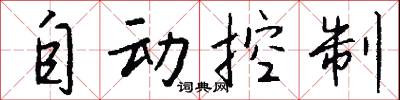 自动控制怎么写好看