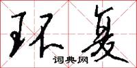 环复怎么写好看
