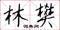 林樊怎么写好看