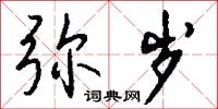 弥岁怎么写好看