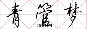 青管梦怎么写好看