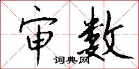 审数怎么写好看