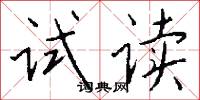 试读怎么写好看