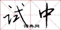 试中怎么写好看