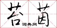 苔茵怎么写好看