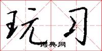 玩习怎么写好看