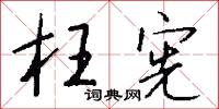 枉宪怎么写好看