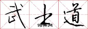 武士道怎么写好看