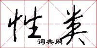 性类怎么写好看