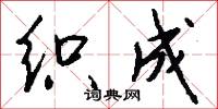 织成怎么写好看