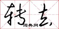 转去怎么写好看