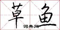 草鱼怎么写好看