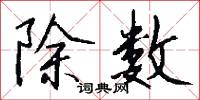 除数怎么写好看