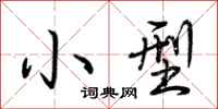 小型怎么写好看