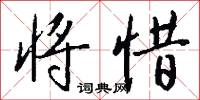 将惜怎么写好看