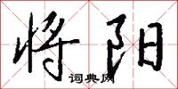 将阳怎么写好看