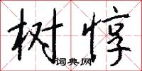 树惇怎么写好看