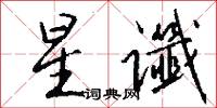 星谶怎么写好看