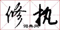 修执怎么写好看