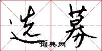选募怎么写好看