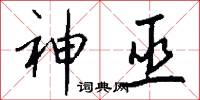 神巫怎么写好看
