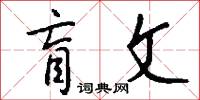 盲文怎么写好看