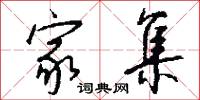 家集怎么写好看
