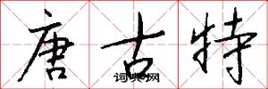 唐古特怎么写好看