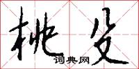 桃殳怎么写好看