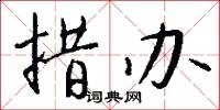 措办怎么写好看