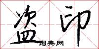 盗印怎么写好看