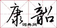 康韶怎么写好看