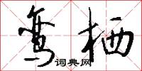 鸾栖怎么写好看