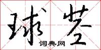 球茎怎么写好看