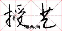 授艺怎么写好看