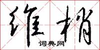 维梢怎么写好看
